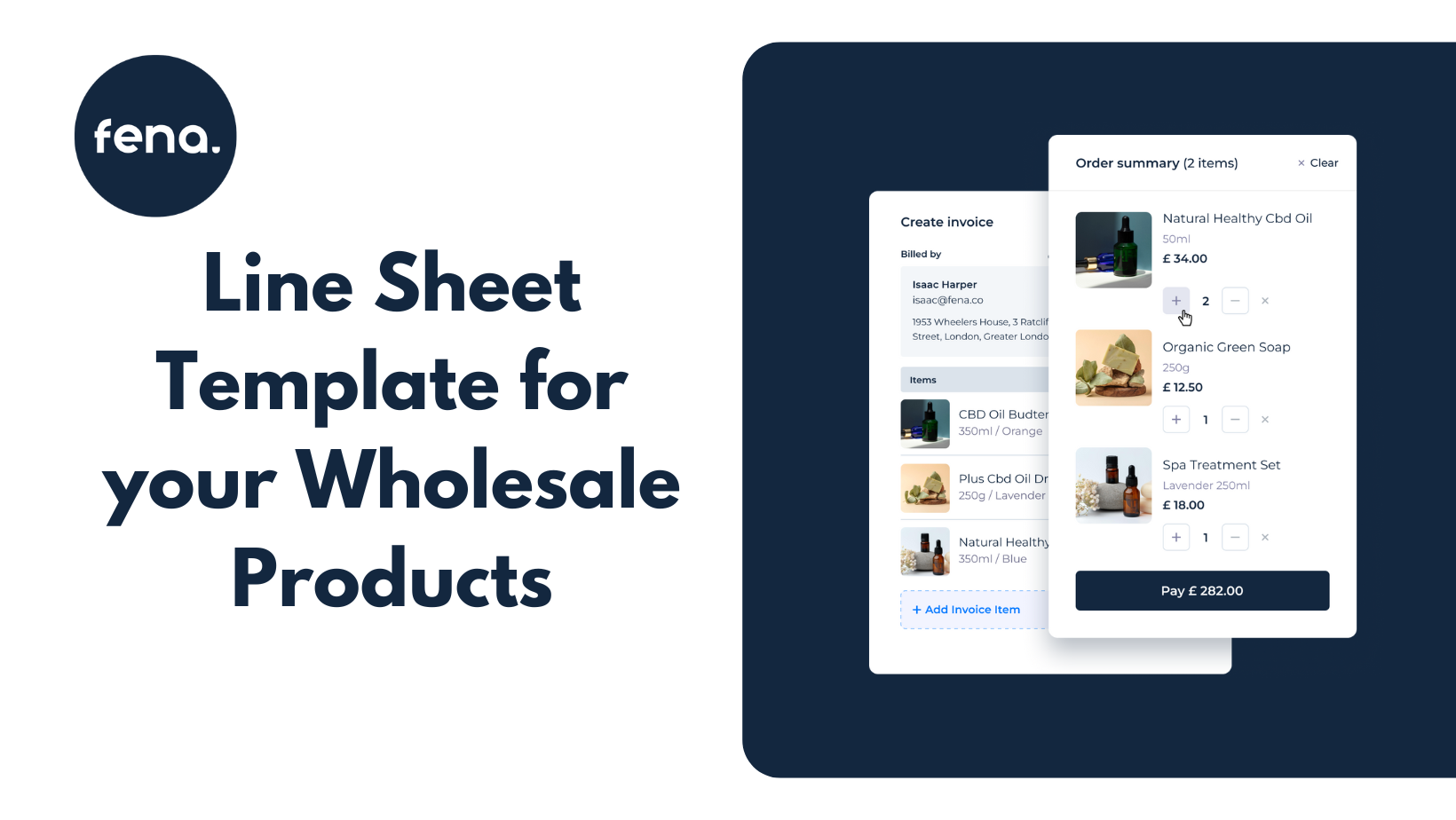 Line Sheet Template for your Wholesale Products